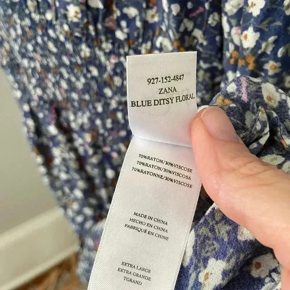 NWT Rails Zana Mini Dress Blue Ditsy Floral size XL - Picture 11 of 13